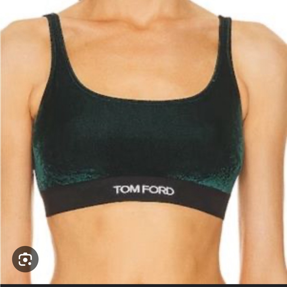 Tom Ford Green Velvet Bralette